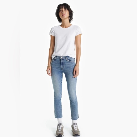 MOTHER Denim - MOTHER DENIM RASCAL ANKLE FRAY JEAN SIZE 28 STRAIGHT LEG REVOLVE
